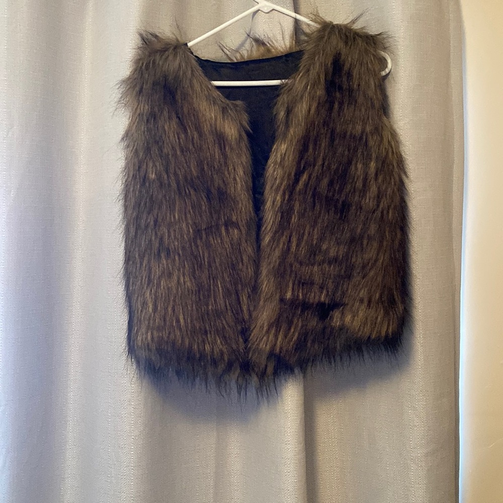 Faux fur vest